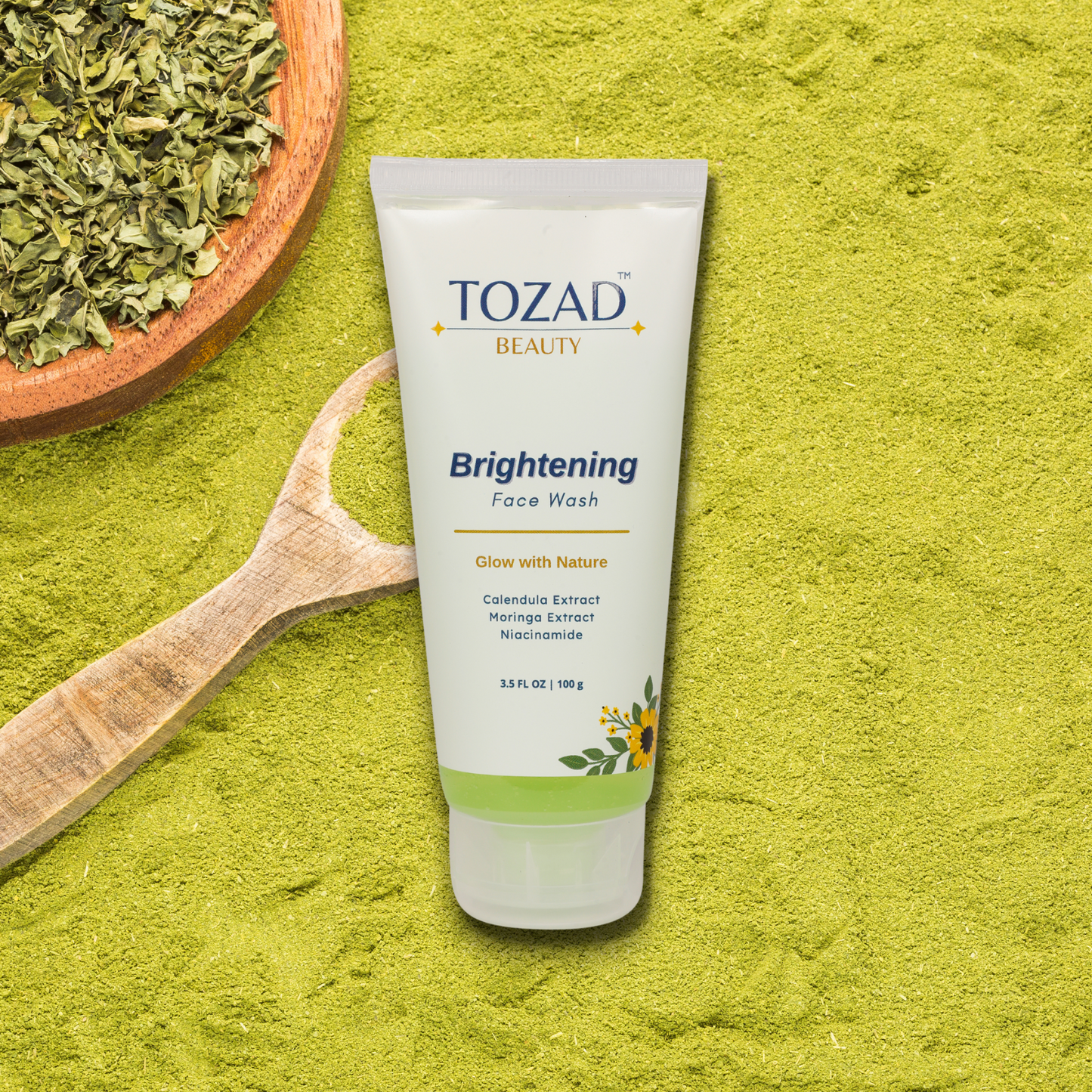 Brightening Face Wash with Superfood Moringa, Calendula, Licorice and Niacinamide (Pack of 2)