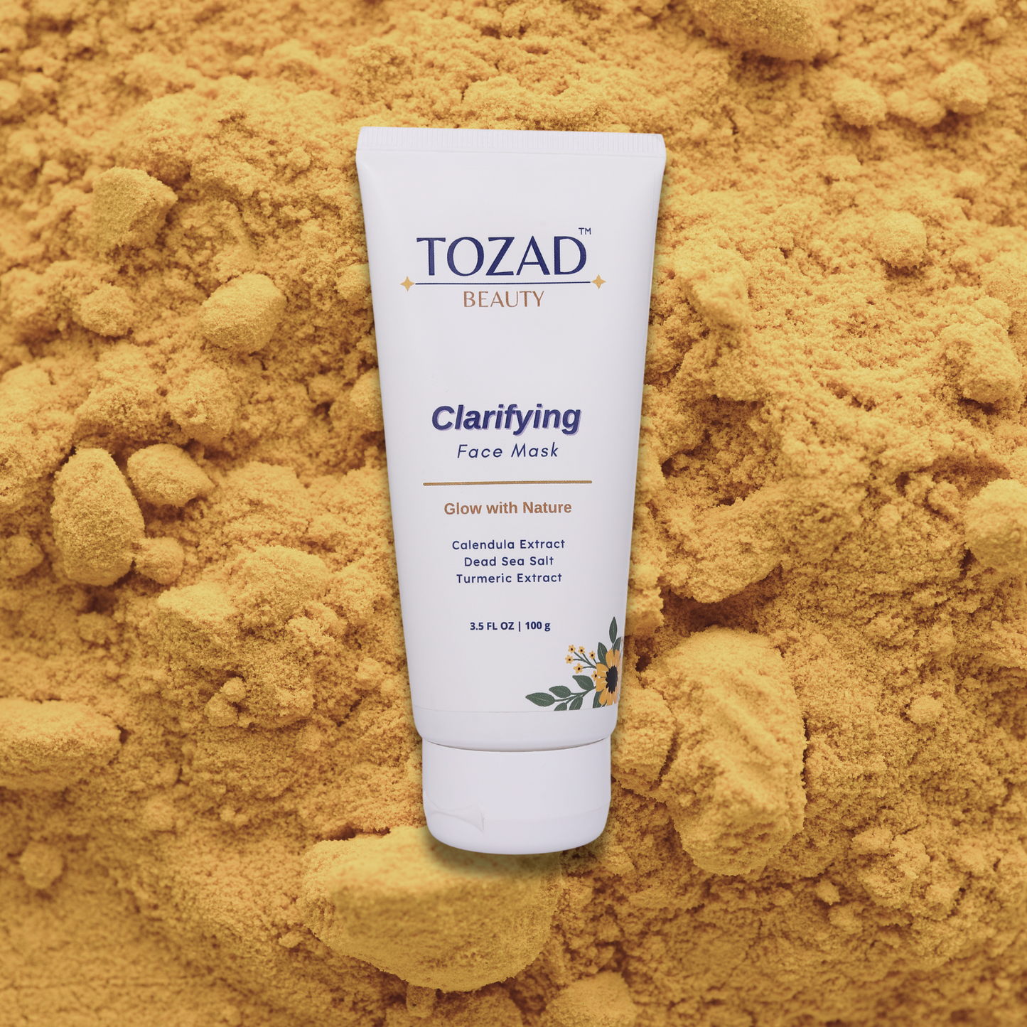 Clarifying Face Mask with Calendula, Sea Salt, Turmeric and BHA