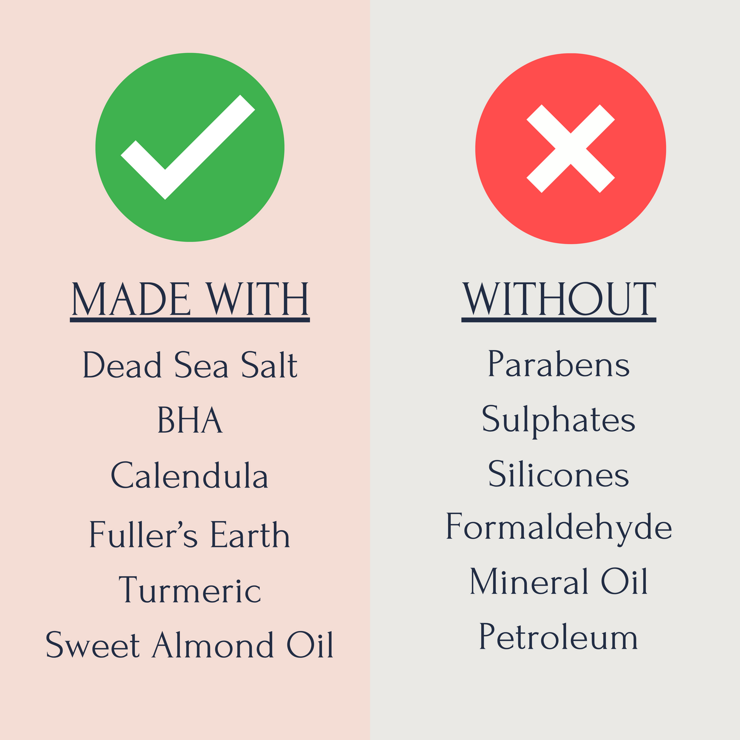 Clarifying Face Mask with Calendula, Sea Salt, Turmeric and BHA (Pack of 2)