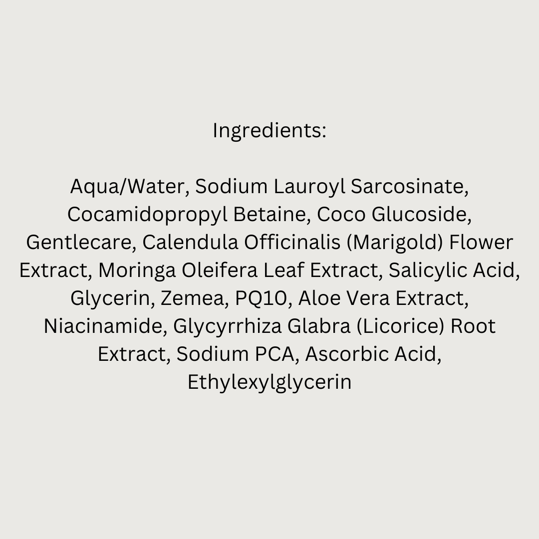 Brightening Face Wash with Superfood Moringa, Calendula, Licorice and Niacinamide (Pack of 2)